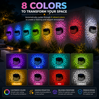 Premium Solar Projection Wall Light